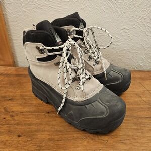 Itasca 3M Thinsulate Beige Winter Ankle Womens Size 8 Boots Color Buff Lace Up